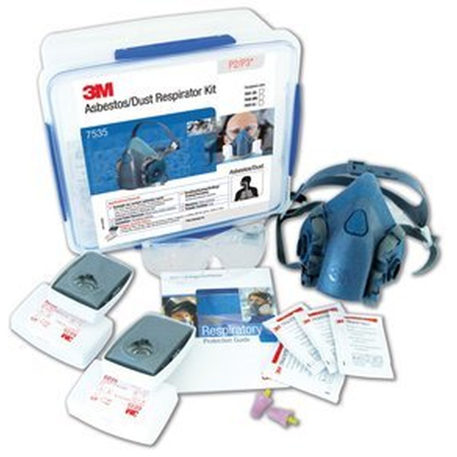 3M 7535 Silicone Mask Asbestos/Dust Respirator Kit P2