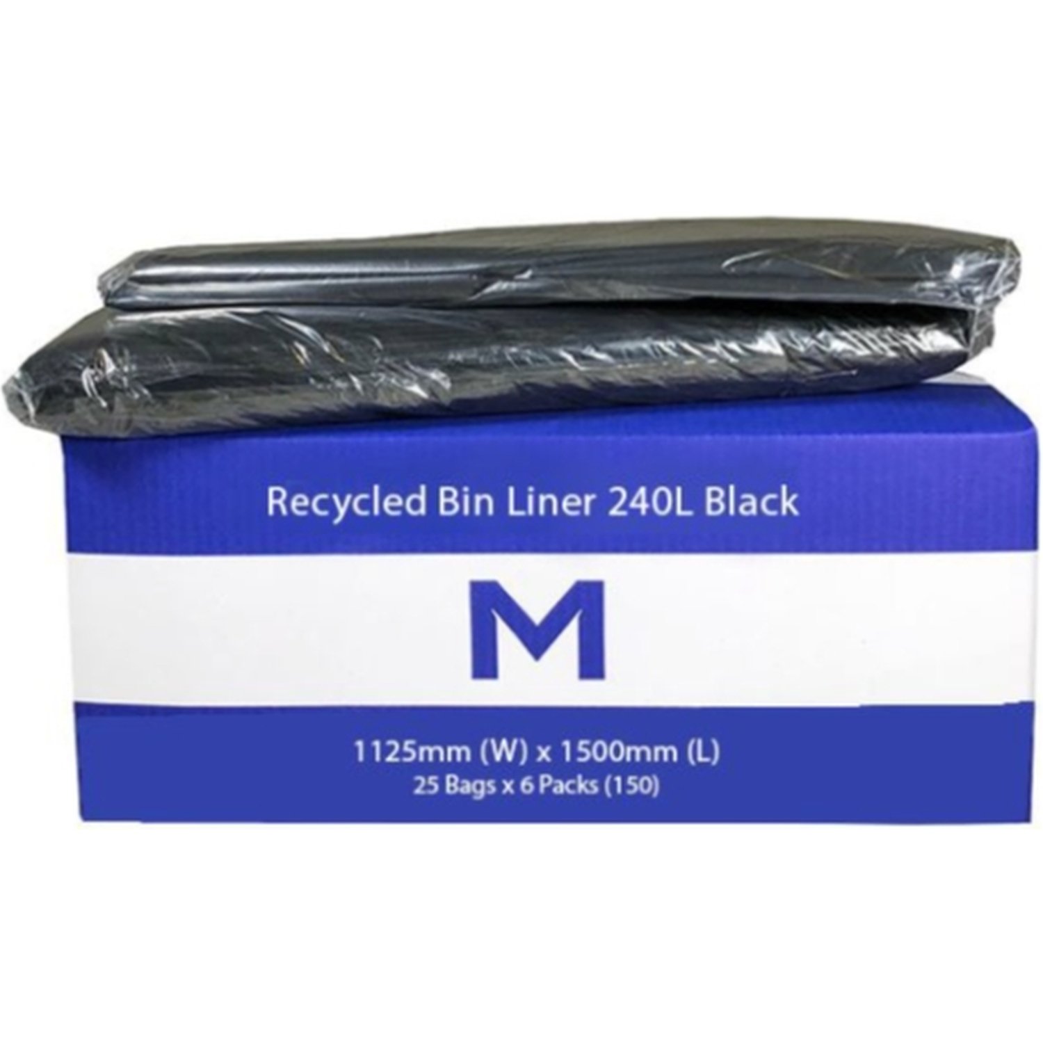 240L Wheely Bin Liners 1125 x 1500mm Pkt 25