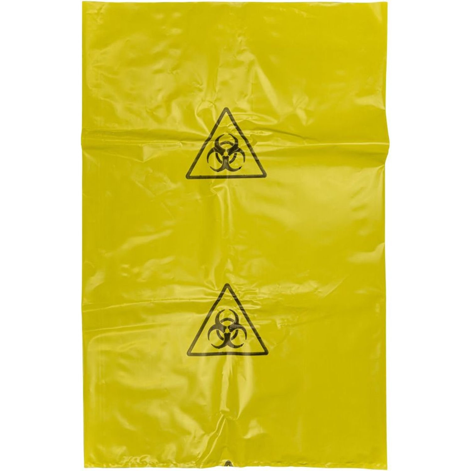 Biohazard Bag With Symbol 90 Micron Yellow 360 x 710mm Pkt 50