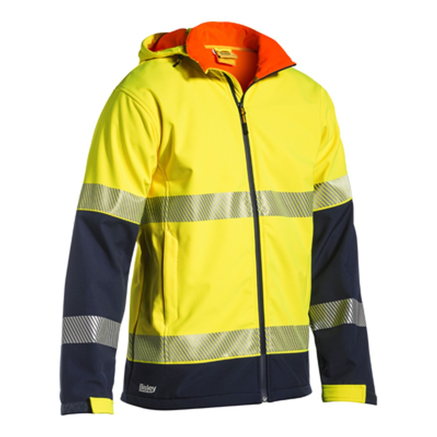 Bisley Taped Two Tone Hi Vis Ripstop Softshell Jacket