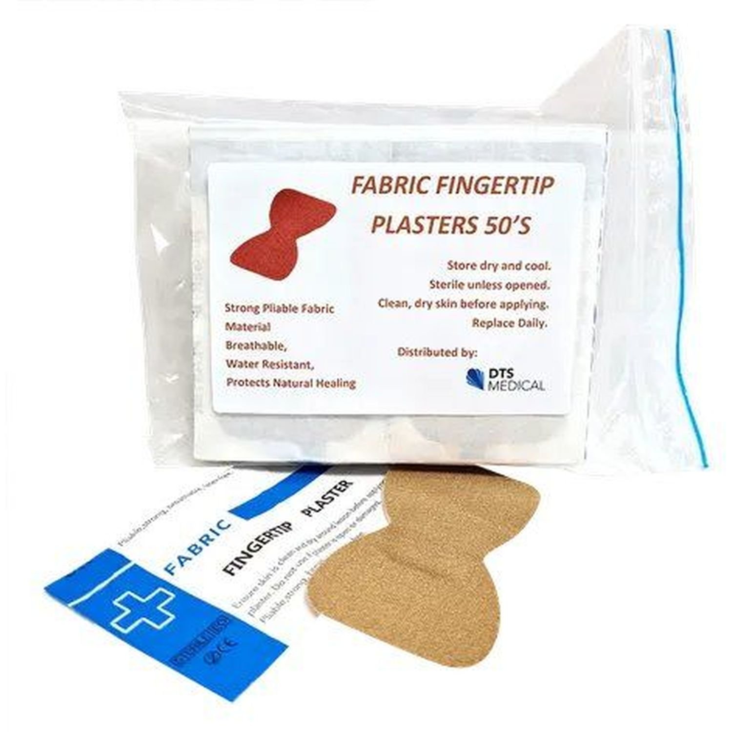 Fabric Fingertip Plasters - 50's