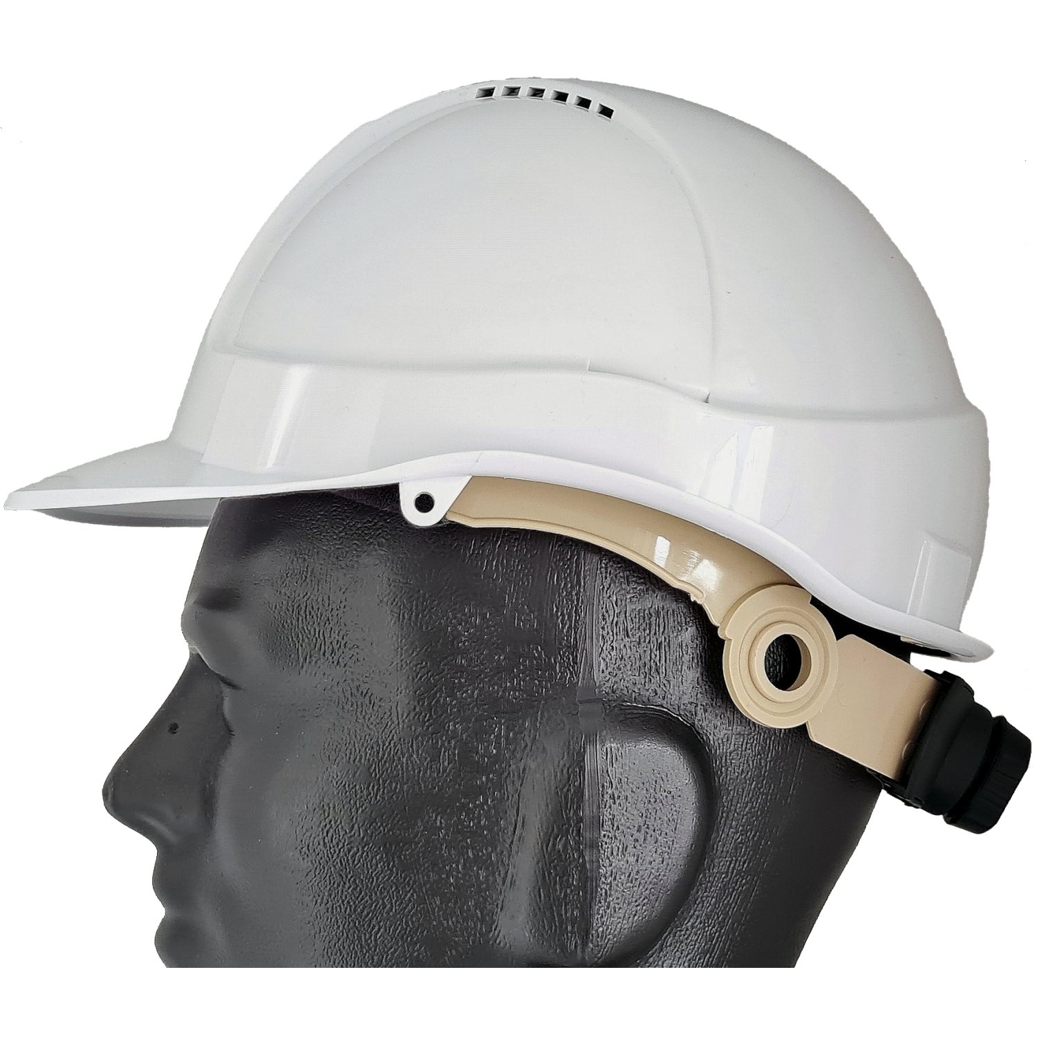 Mustang Wear Vented Hard Hat with Ratchet Harness