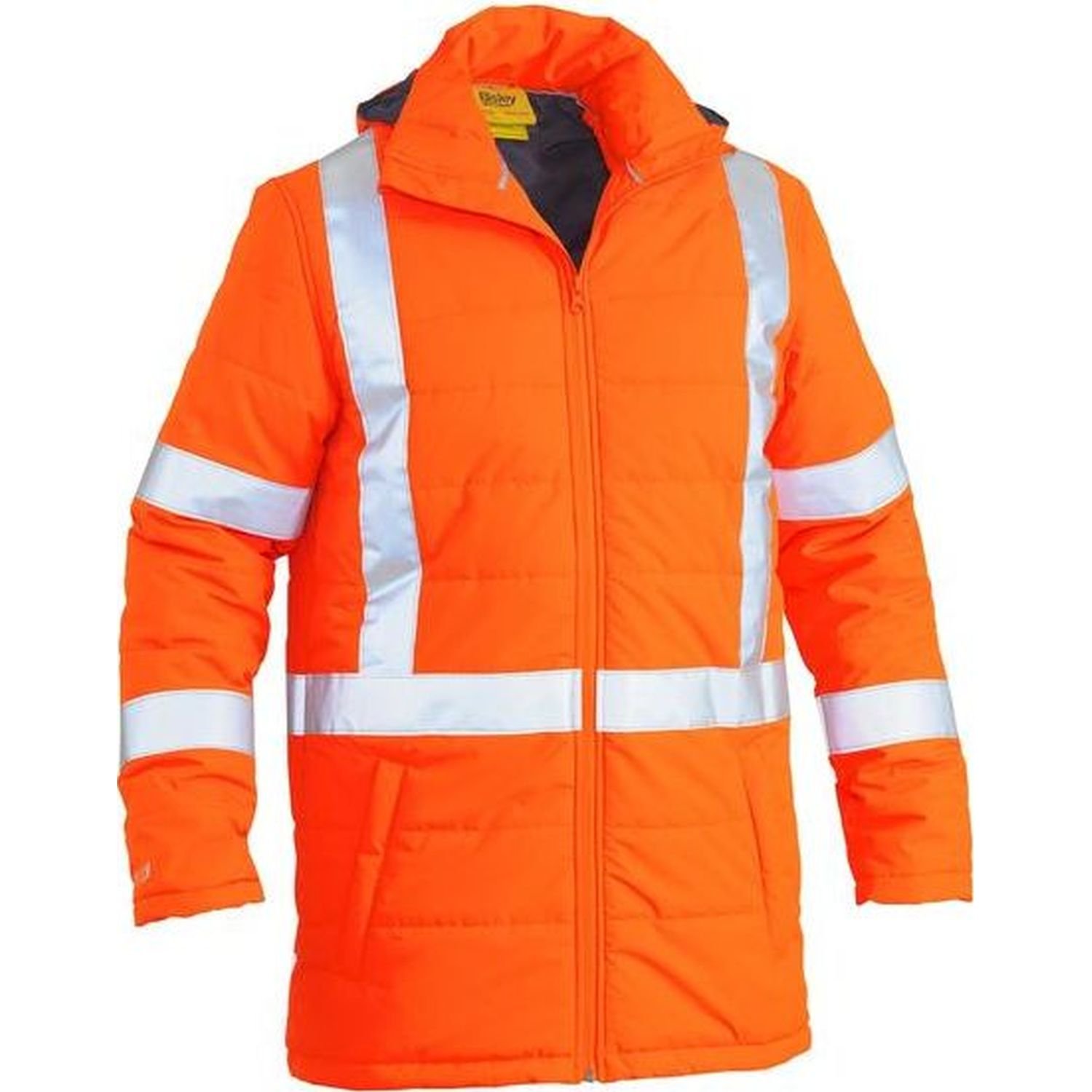 Bisley Hi Vis TTMC-W17 Puffer Jacket X-Back