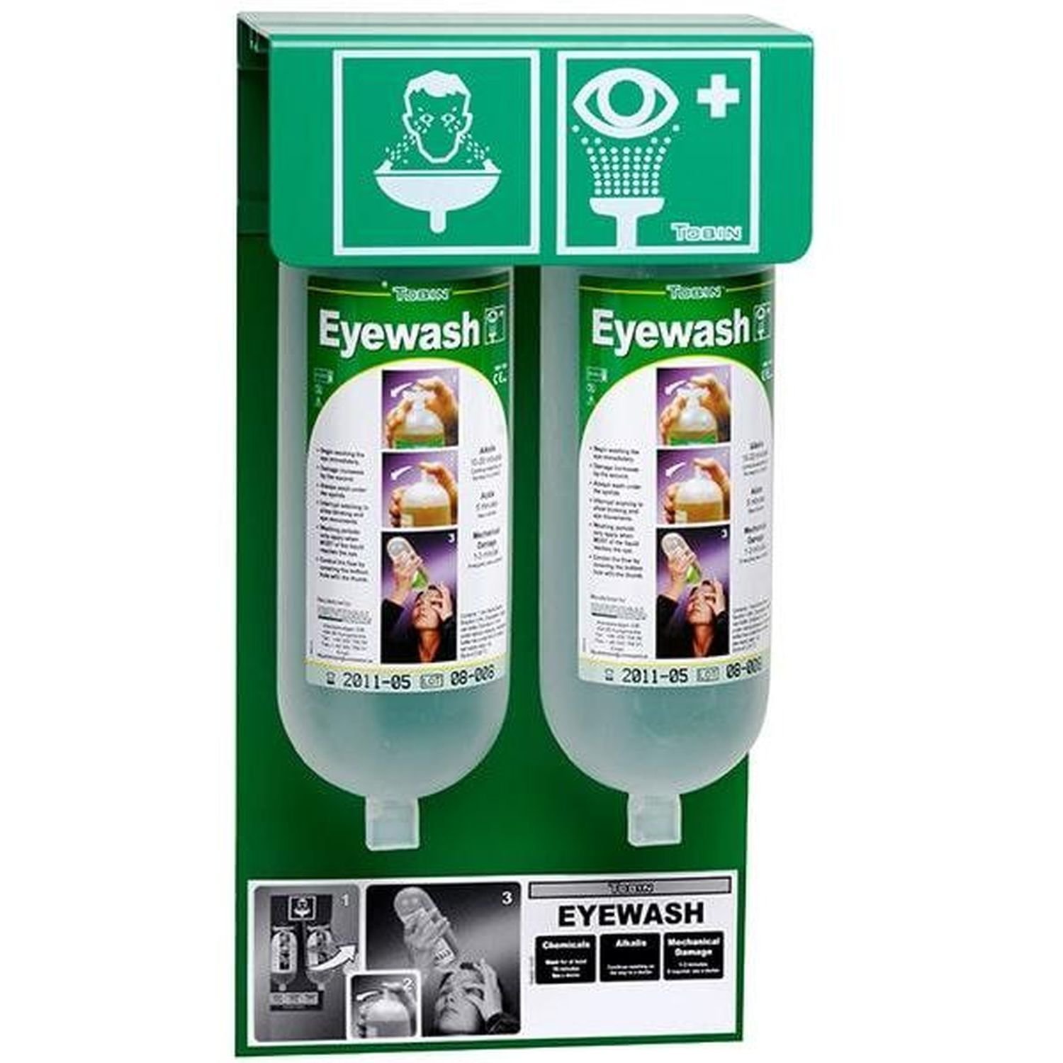 Tobin Wall Stand with 2 x 1L Eyewash