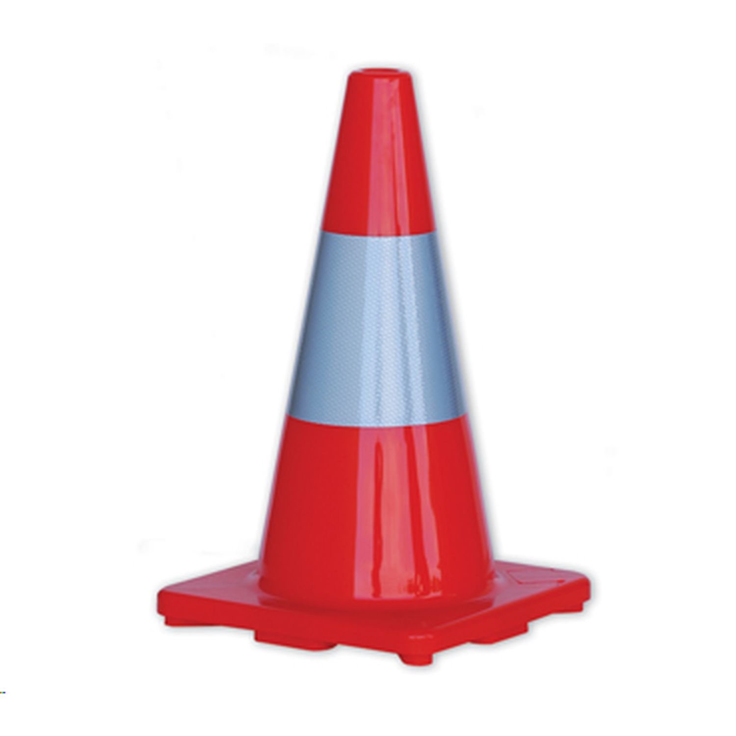 Road Cone Orange Reflectorised 450mm High