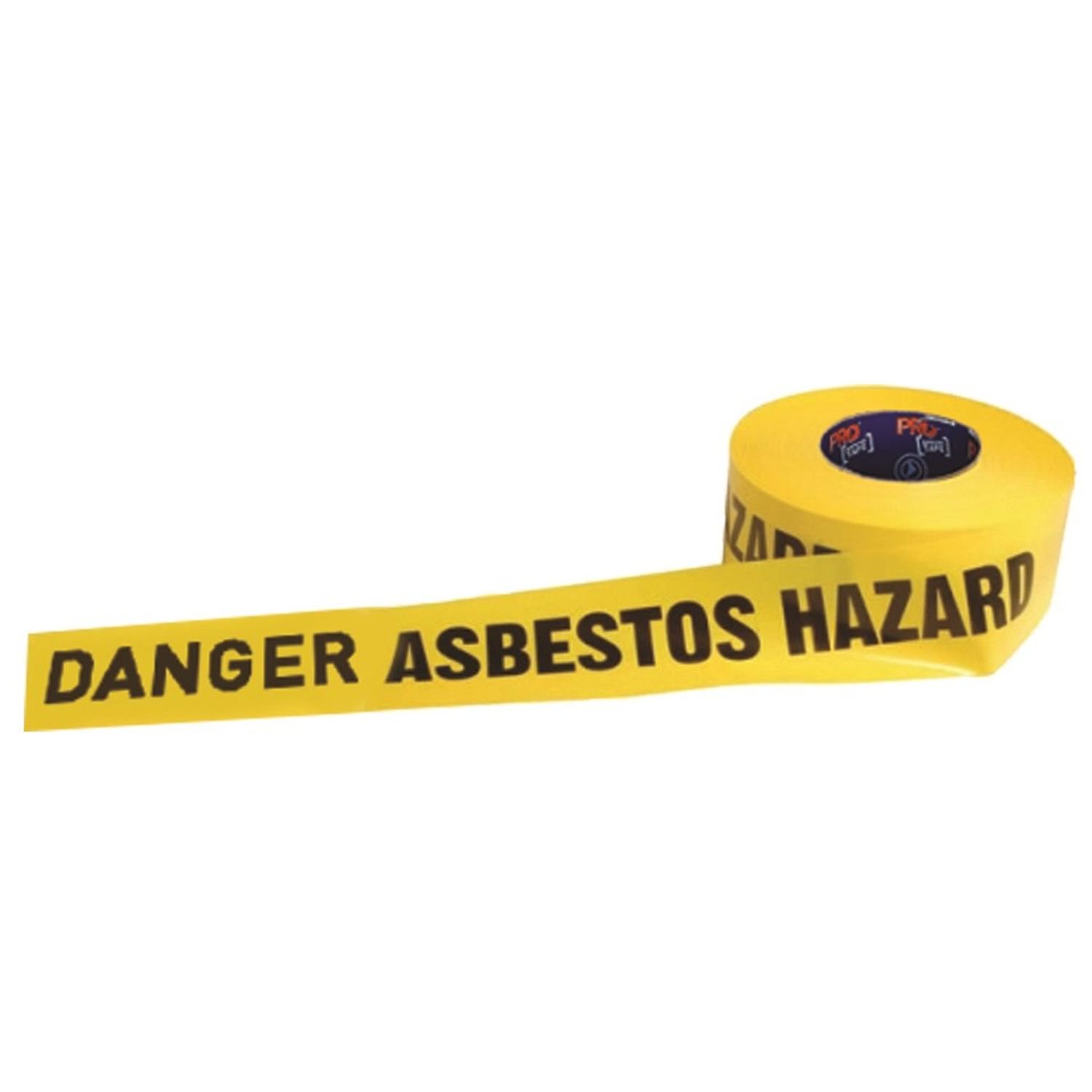 Barrier Tape Danger Asbestos Hazard 75mm x 300m