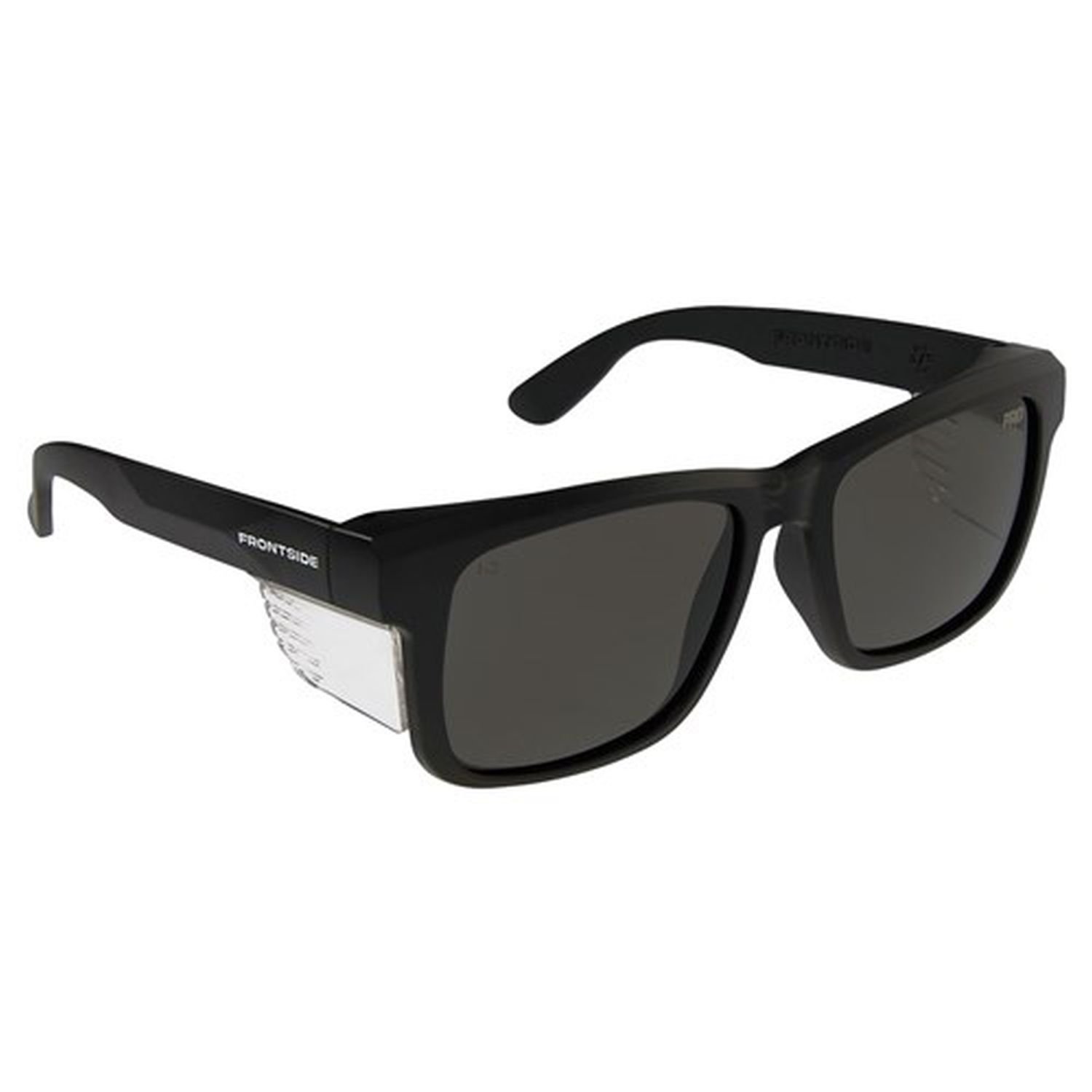 Frontside Safety Glasses Smoke Lens Black Frame