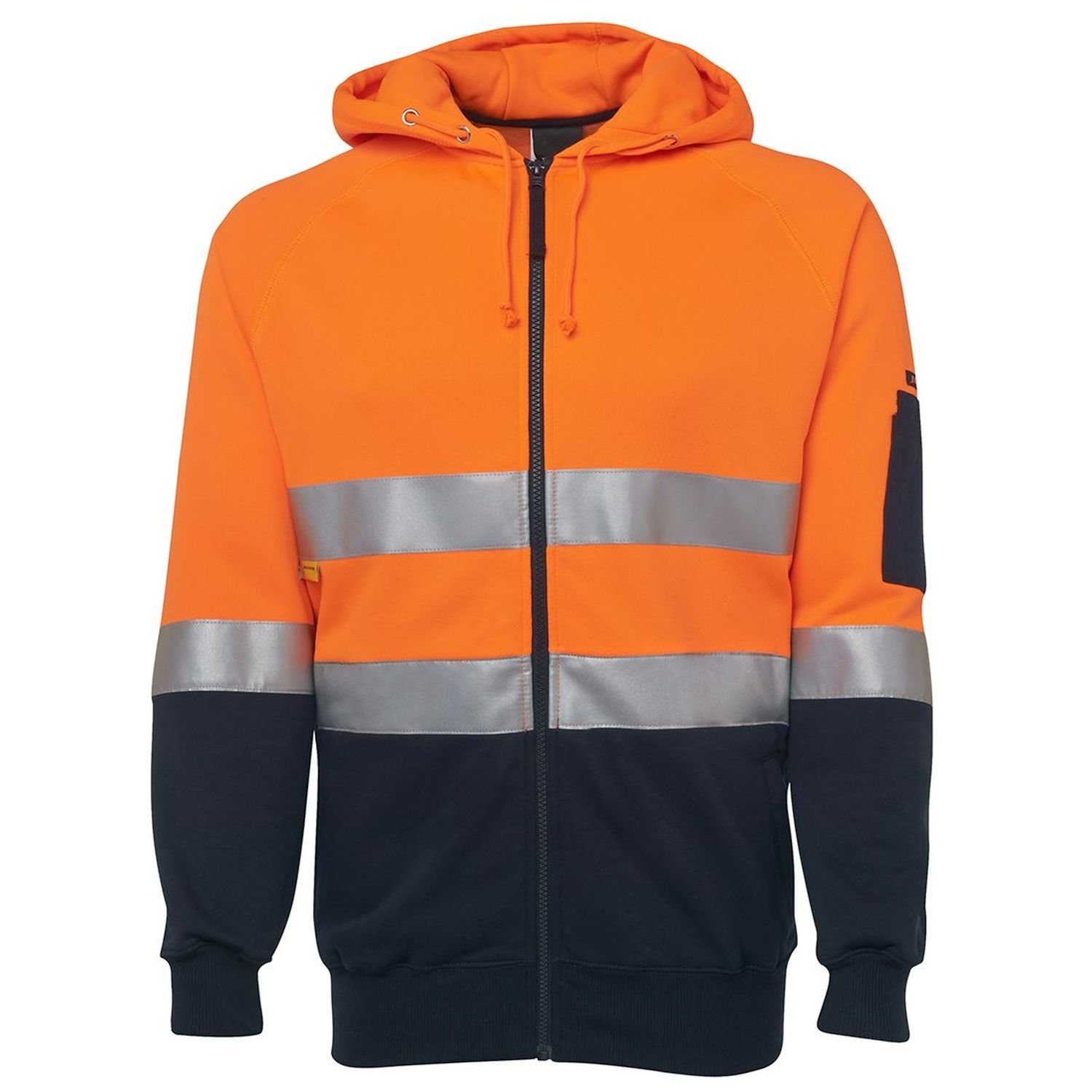 Hi Vis Day/Night Full Zip Fleecy Hoodie 280gsm