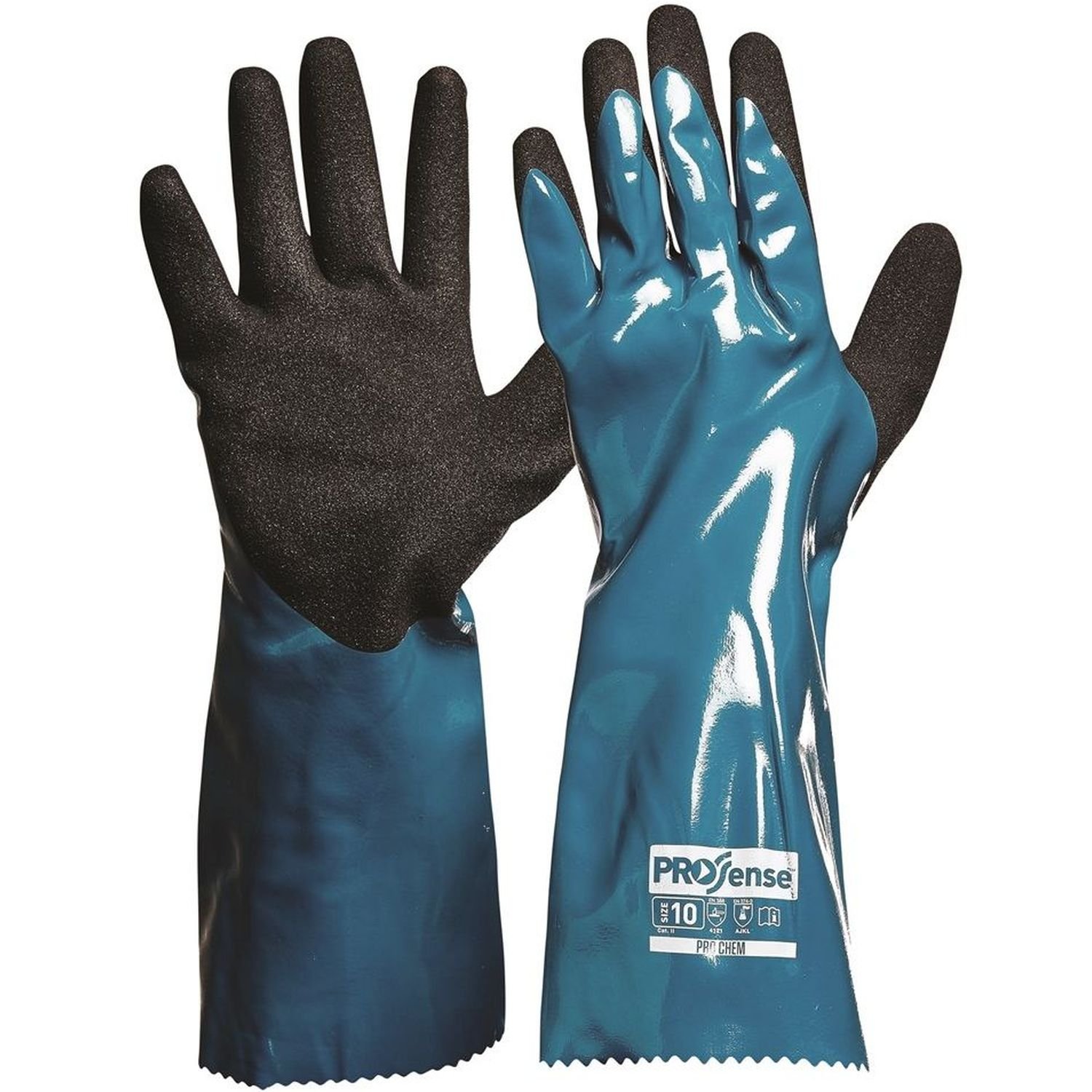 ProChem Nitrile/PU Chemical Glove Pkt 12